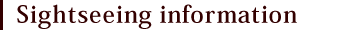 Sightseeing information